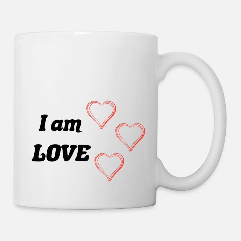 Je suis Amour - Paroles positives - Mug blanc - blanc