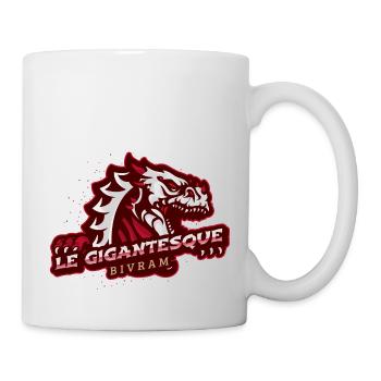 High-Designs logo d'un gigantesque dragon - Mug blanc - blanc - Droite