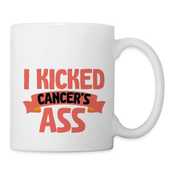 J’ai botté le cul du cancer 2 - Mug blanc - blanc - Droite