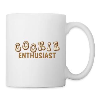 Keks-Enthusiast - Tasse - Weiß - Rechts