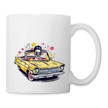 Eric en cabriolet - Mug blanc - blanc - Droite