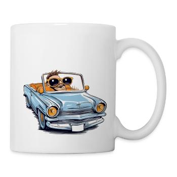 Marc in a convertible - Mug - white - Right
