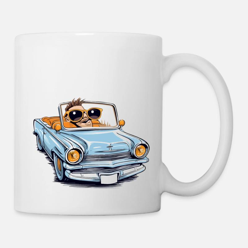 Marc en cabriolet - Mug blanc - blanc