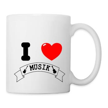 I ❤ MUSIK - Tasse - Weiß - Rechts
