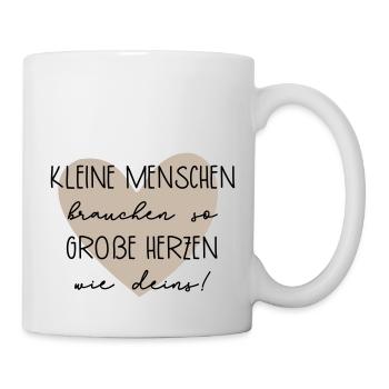 Abschiedsgeschenk mit Herz - Tasse - Weiß - Rechts