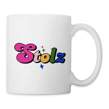 STOLZ PRIDE LGBTQ+ SLOGAN - Tasse - Weiß - Rechts