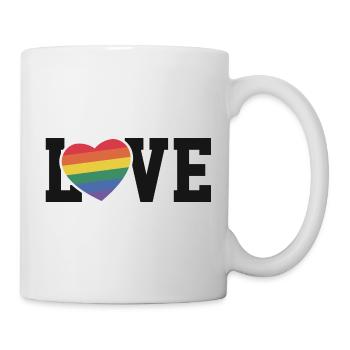 Love Rainbow Heart - Mug - white - Right