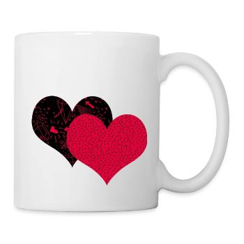 Two hearts - Mug - white - Right