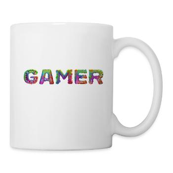 Gamer - Lettrage - Mug blanc - blanc - Droite