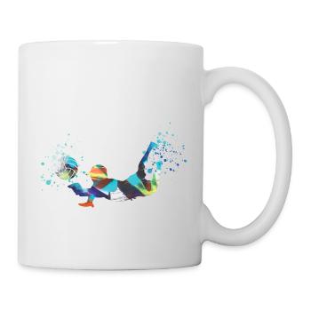 volley-ball, volley-ball, beachball,graffiti - Mug blanc - blanc - Droite