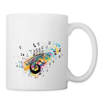 Musik-Wahnsinn - Tasse - Weiß - Rechts