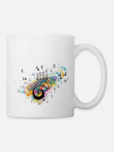 Musique en folie - Mug blanc - blanc
