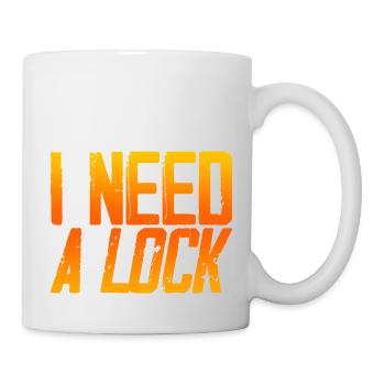 I Need A Lock 3 - Tasse - Weiß - Rechts