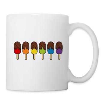 ICE CREAM Rainbow LGBTQ+ Chocolate Ice Cream Pride Month - Mug - white - Right