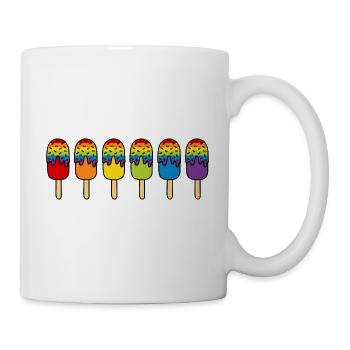 ICE CREAM Rainbow LGBTQ+ Chocolate Ice Cream Pride Month - Mug - white - Right