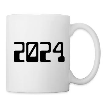 2024 - Jahr - Jahreswechsel - Tasse - Weiß - Rechts