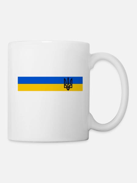 UKRAINE Sportlich - Tasse - Weiß