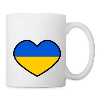 Ukraine Heart - Mug - white - Right