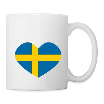 Sweden heart - Mug - white - Right