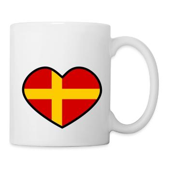 Skåne heart - Mug - white - Right