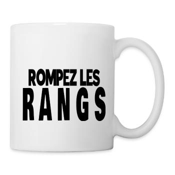 rompez les rangs - Mug blanc - blanc - Droite