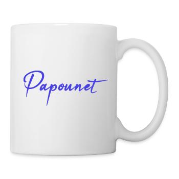 PAPOUNET. PAPA. FÊTE DES PÈRES. BONNE FÊTE PAPA - Mug blanc - blanc - Droite