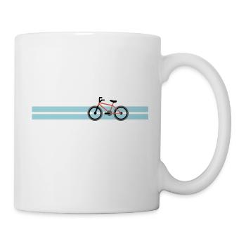 Fahrrad - Tasse - Weiß - Rechts