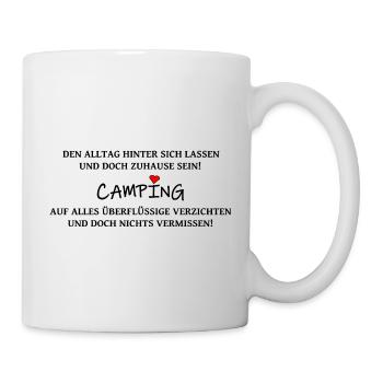 Campingspruch 2 - Tasse - Weiß - Rechts
