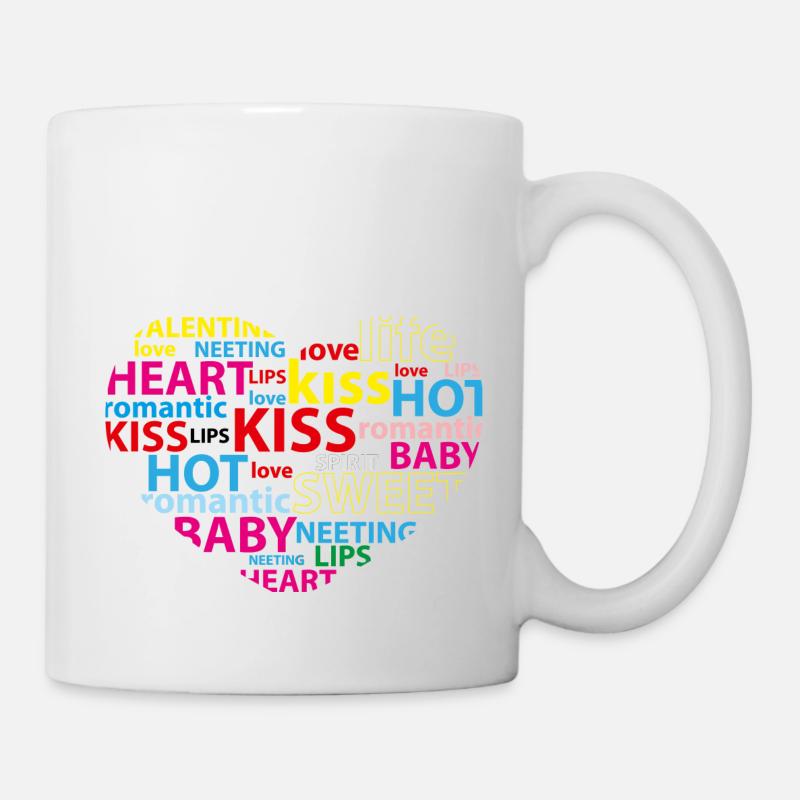 L’amour au cœur - Mug blanc - blanc