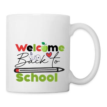 Welcome back to school, back to school start fun - Mug - white - Right
