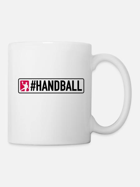 #HANDBALL - Tasse - Weiß