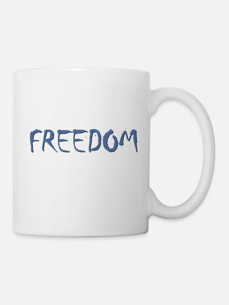 design original FREEDOM - Mug blanc - blanc