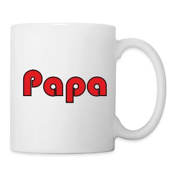 PAPY. FÊTE DES PÈRES. BONNE FÊTE PAPY. JE T'AIME. - Mug blanc - blanc - Droite
