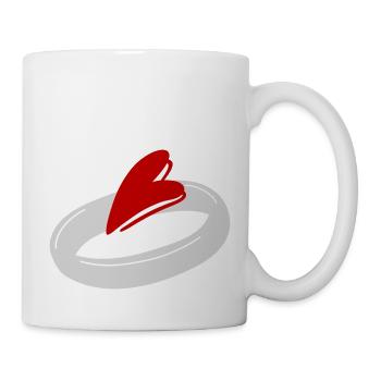 wedding rings for engagement 3 - Mug - white - Right