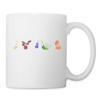 Boho Line Art Design, Series "Music" - Mug - white - Right