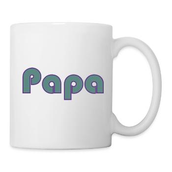 RUHESTAND. GLÜCKLICHER RUHESTAND. GLÜCKLICHER RÜCKZUG - Tasse - Weiß - Rechts