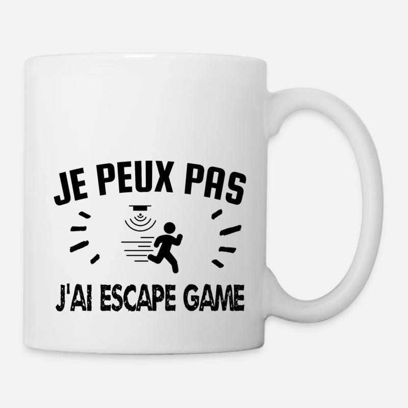 je peux pas j'ai escape game - Mug blanc - blanc