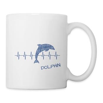 Dolphin Delfin - Tasse - Weiß - Rechts