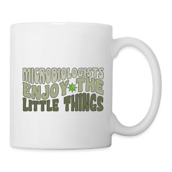 Les microbiologistes aiment les petites choses drôles - Mug blanc - blanc - Droite