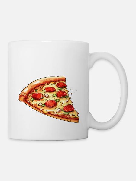 Lecker Pizza! - Tasse - Weiß