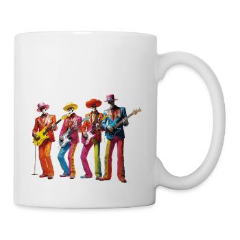 Le Colorful Skeleton Band - Mug blanc - blanc - Droite