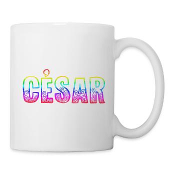 César RS Arc-en-ciel - Mug blanc - blanc - Droite
