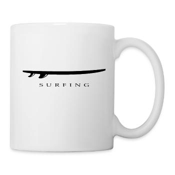 Surfing Surfboard Surfer Wassersport - Tasse - Weiß - Rechts