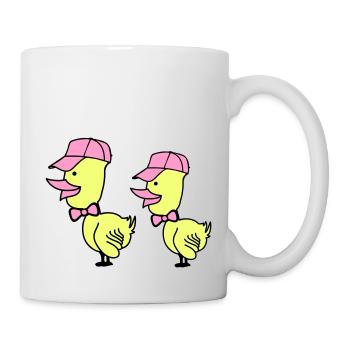 Bonnet de canard - Mug blanc - blanc - Droite