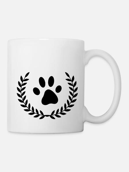 Wreath Paw - Mug - white