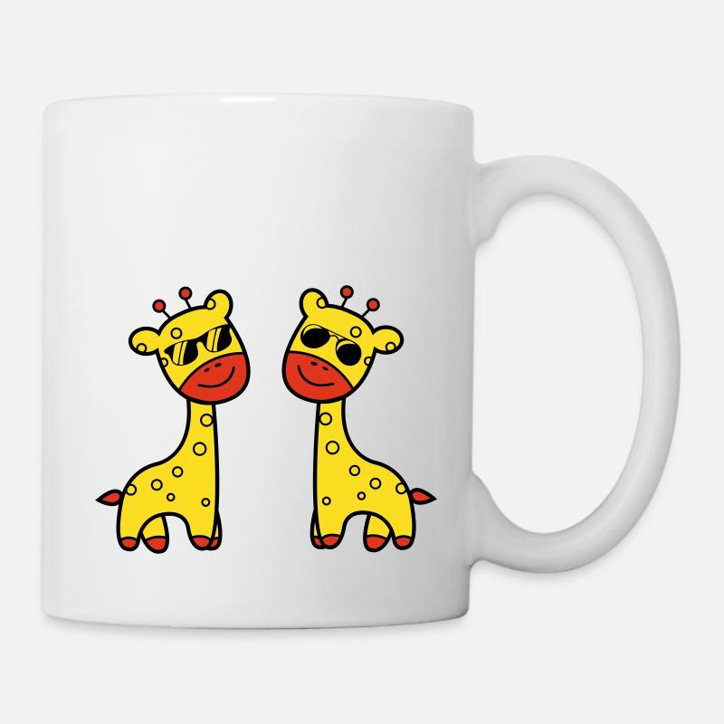 Girafes cool - Mug blanc - blanc