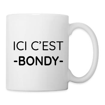 Ici c'est Bondy (noir) - Mug blanc - blanc - Droite