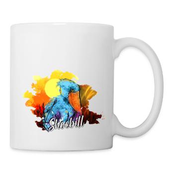 Schuhschnabel Vogel Ornithologe Wald I Geschenk - Tasse - Weiß - Rechts