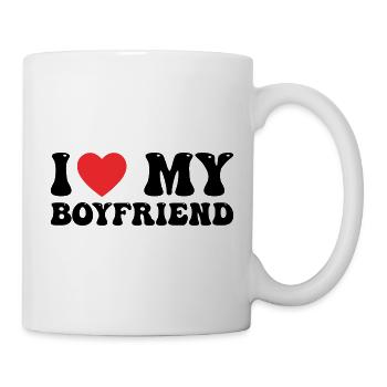 I Love My Boyfriend - Mug - white - Right