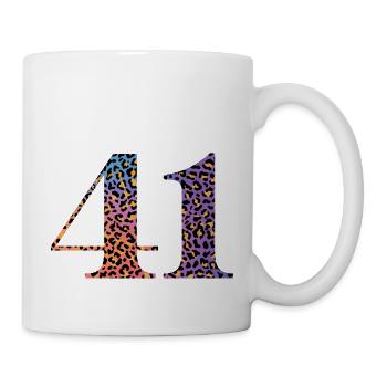 41st Birthday Leopard - Mug - white - Right